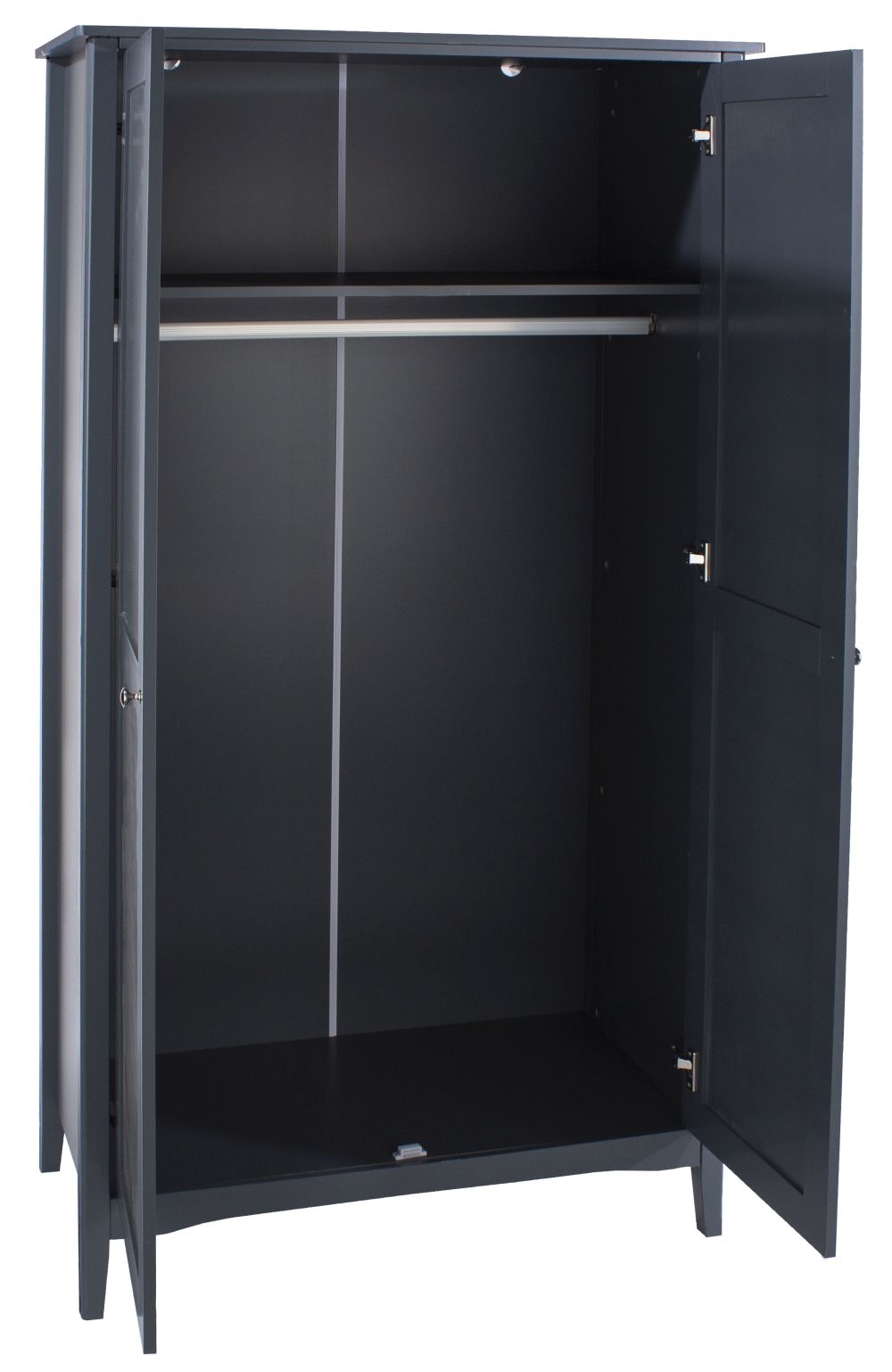 Product photograph of Como Blue 2 Door Wardrobe from Choice Furniture Superstore.